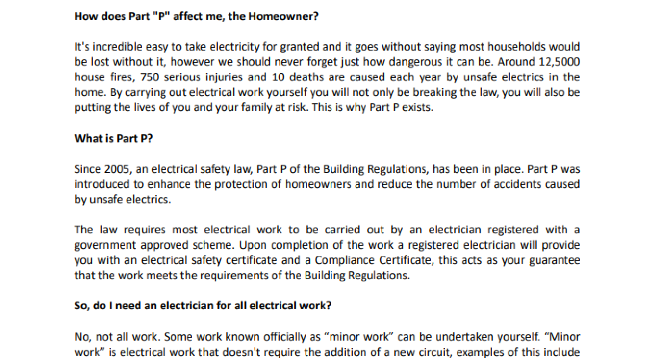 What is Part P? NICEIC?